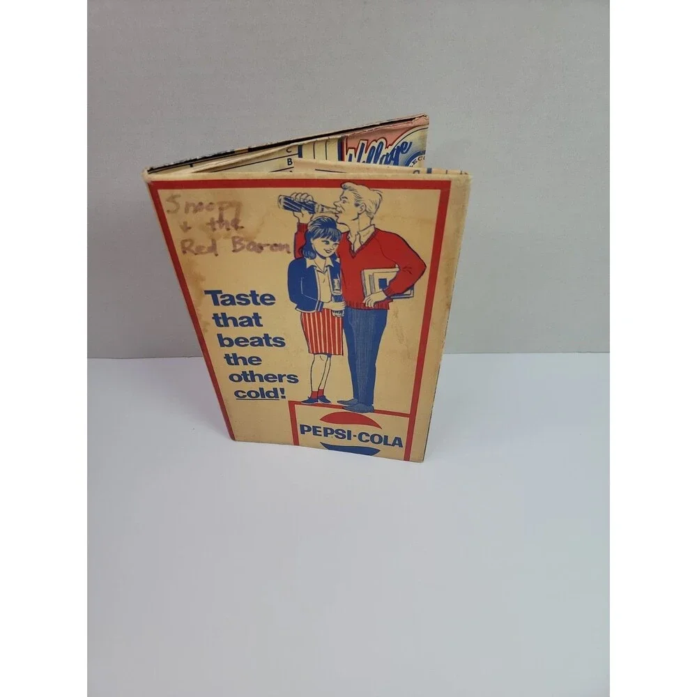 Vintage Cola Fit-A-Duk Book Cover Pepsi-Cola Roseville Record Shop 1960s